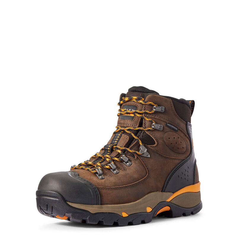 Botas De Trabajo Ariat Endeavor 6 Waterproof Marrones Oscuro Hombre - Chile 623-UOTCGY